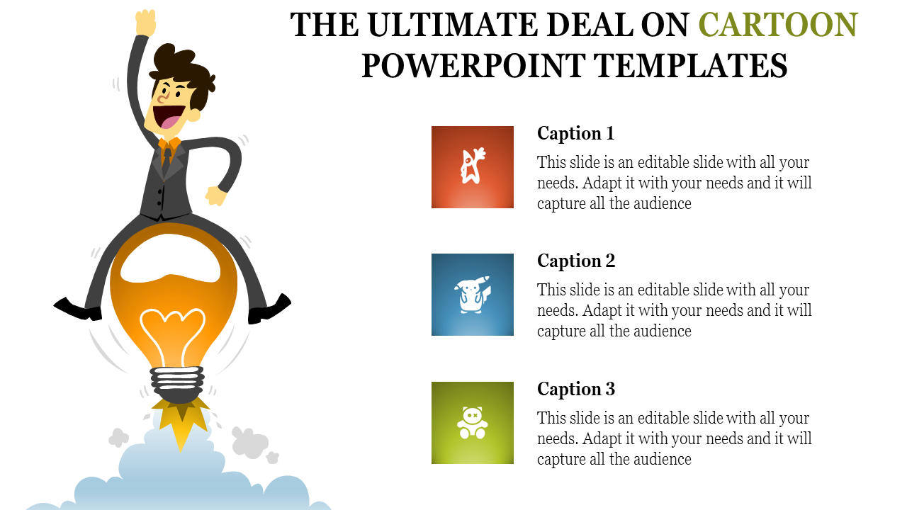 Free - Growth oriented cartoon powerpoint templates